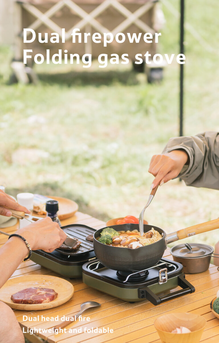 Bếp ga nướng đa năng naturehike nh22rj003 Bep ga nuong 2 bep naturehike nh22rj003