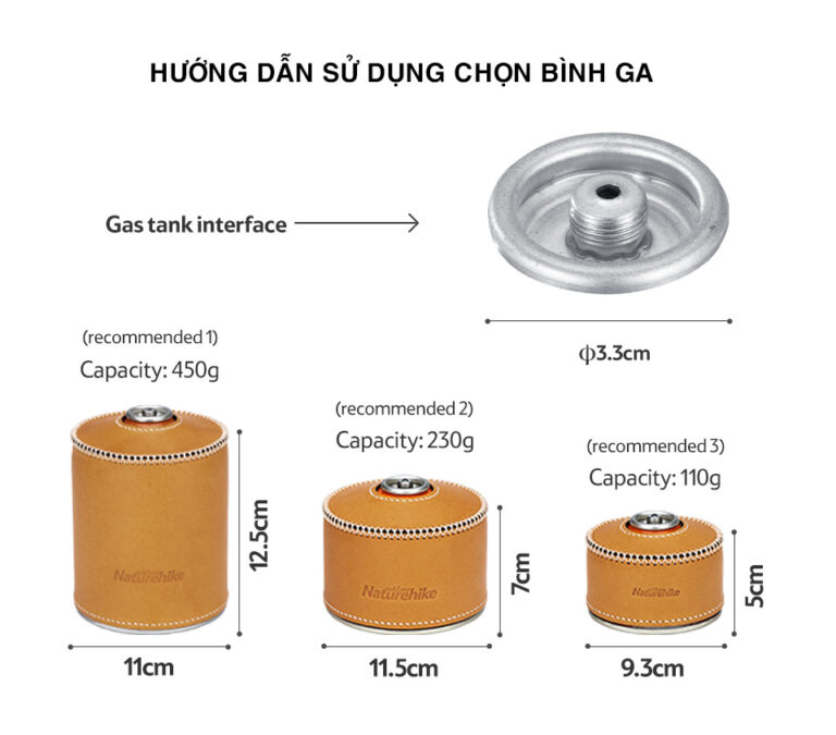 Bếp ga nướng đa năng naturehike nh22rj003 Hướng dẫn sử dụng bình ga cho bếp ga nướng nh22rj003