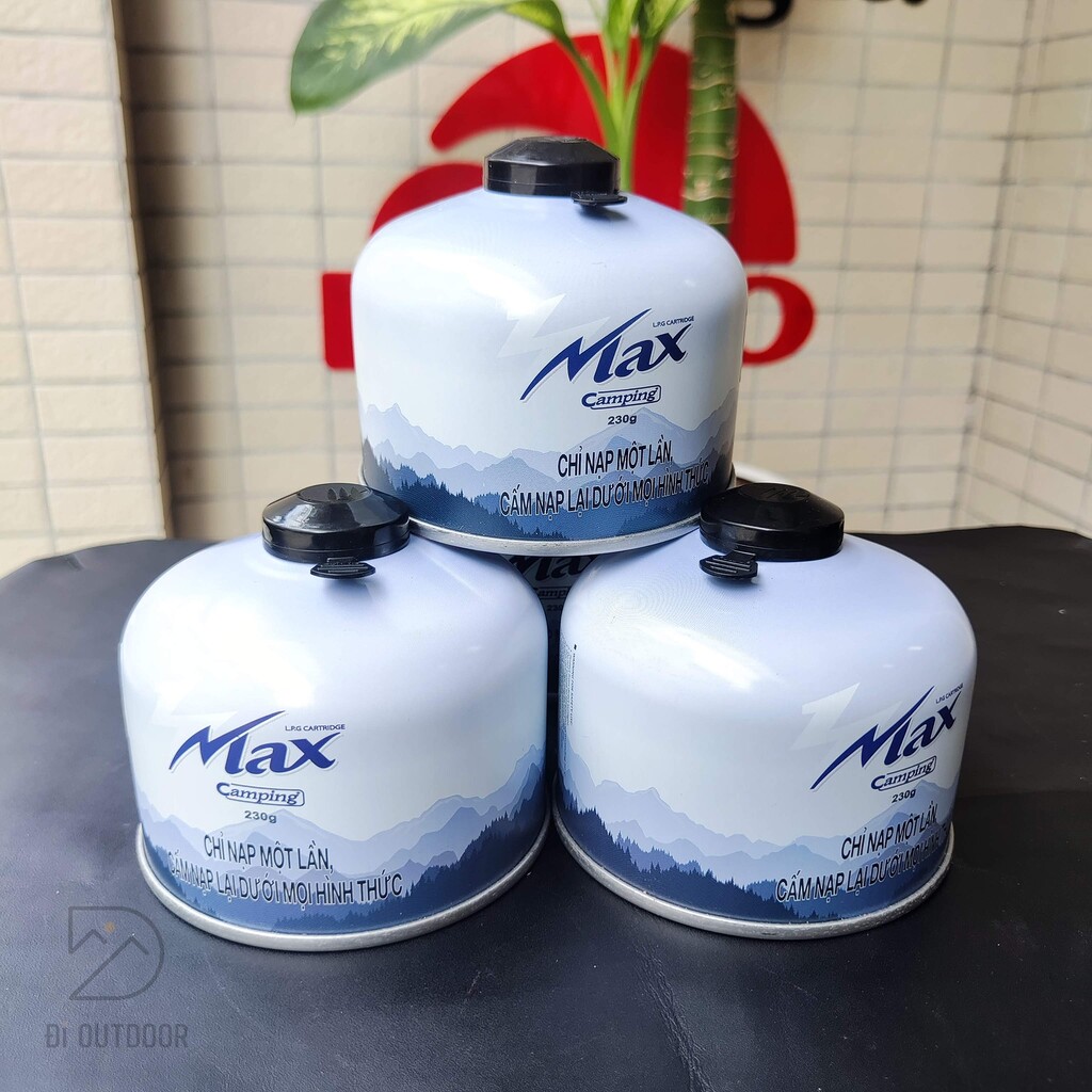 Bình ga butane dã ngoại Bình ga lùn dã ngoại max camping