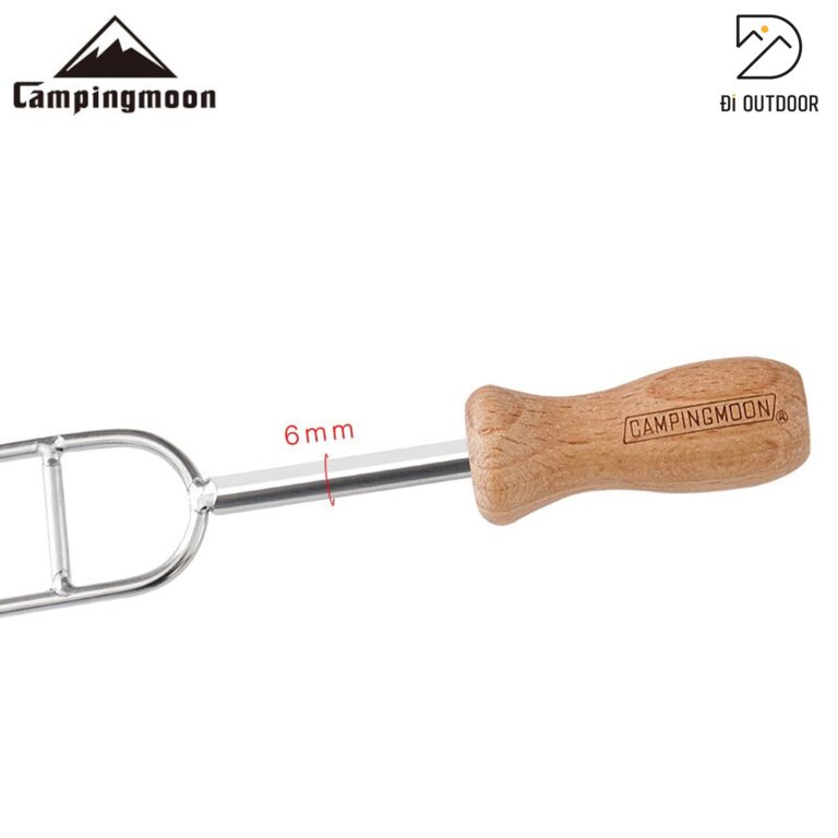 Que xiên nướng bbq campingmoon mk-8 Que xiên đôi nướng inox campingmoon mk-8