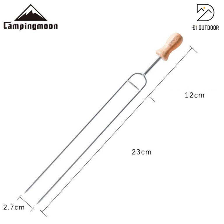 Que xiên nướng bbq campingmoon mk-8 Que xiên đôi nướng inox campingmoon mk-8