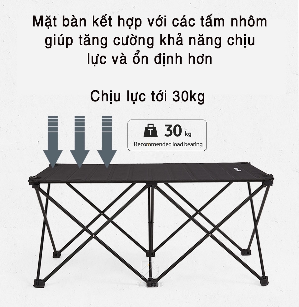 Bàn xếp gọn naturehike dã ngoại - cắm trại nh22yw008 Trọng tải 30kg bàn xếp naturehike nh22yw008 (6)