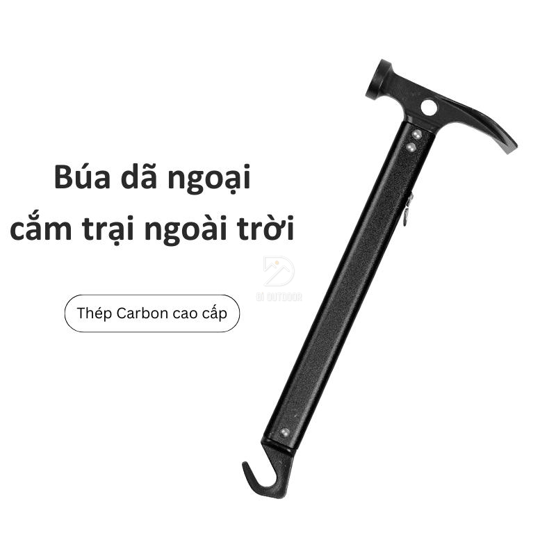 Búa dã ngoại cắm trại ngoài trời 31x11cm Búa dã ngoại cắm trại ngoài trời 31x11cm