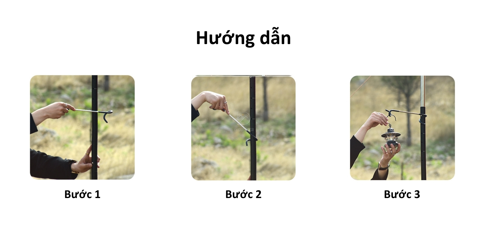 Móc treo đèn dã ngoại cắm trại ngoài trời Hướng dẫn sử dụng móc treo đèn cắm trại
