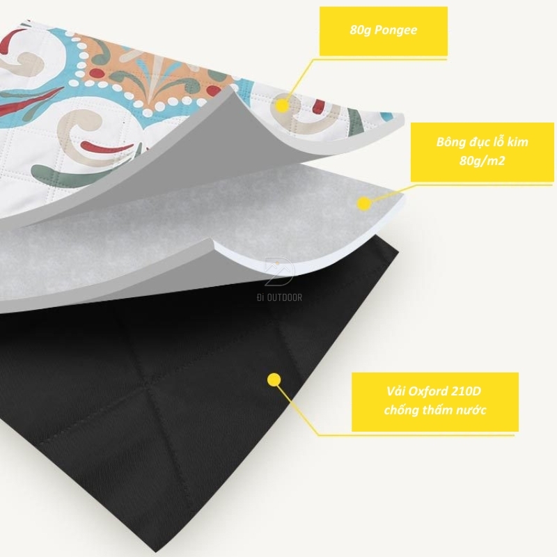 Thảm picnic - thảm dã ngoại cắm trại chống nước