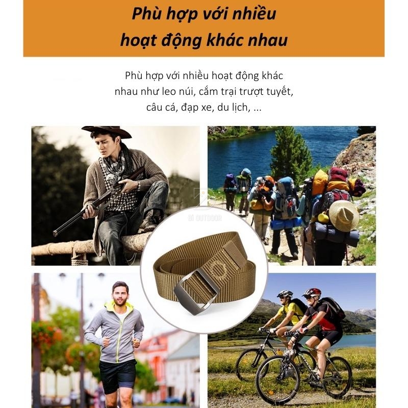 Thắt lưng dã ngoại - dây lưng (nịt) du lịch