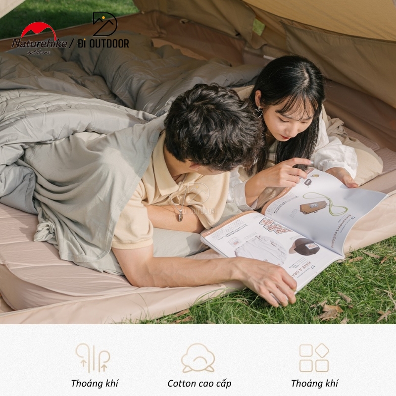 Túi ngủ mùa hè cotton naturehike nh15s012-d