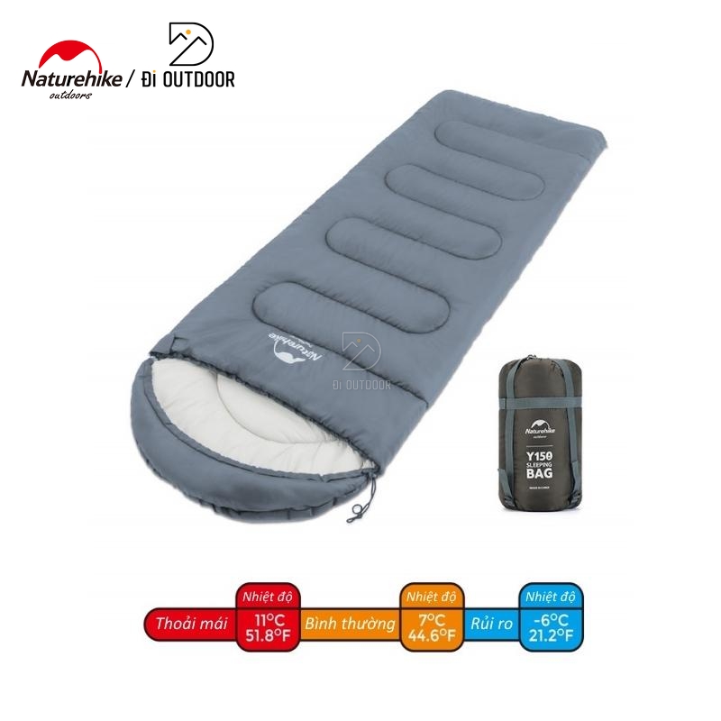 Túi ngủ dã ngoại có nón y150l naturehike nh21msd08 Túi ngủ dã ngoại có nón y150l naturehike nh21msd08
