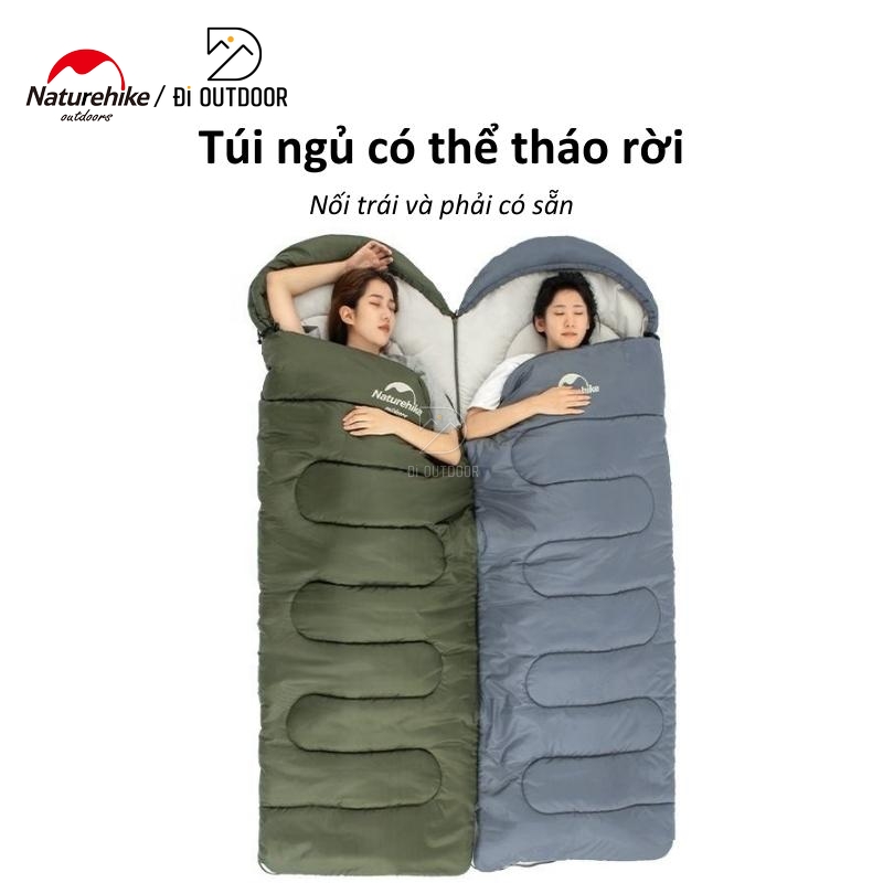 Túi ngủ dã ngoại có nón y150l naturehike nh21msd08 Túi ngủ dã ngoại có nón y150l naturehike nh21msd08