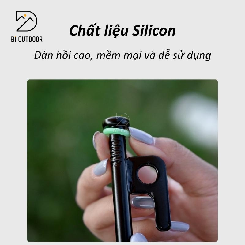 Vòng huỳnh quang silicon cho cọc cắm đất lều trại