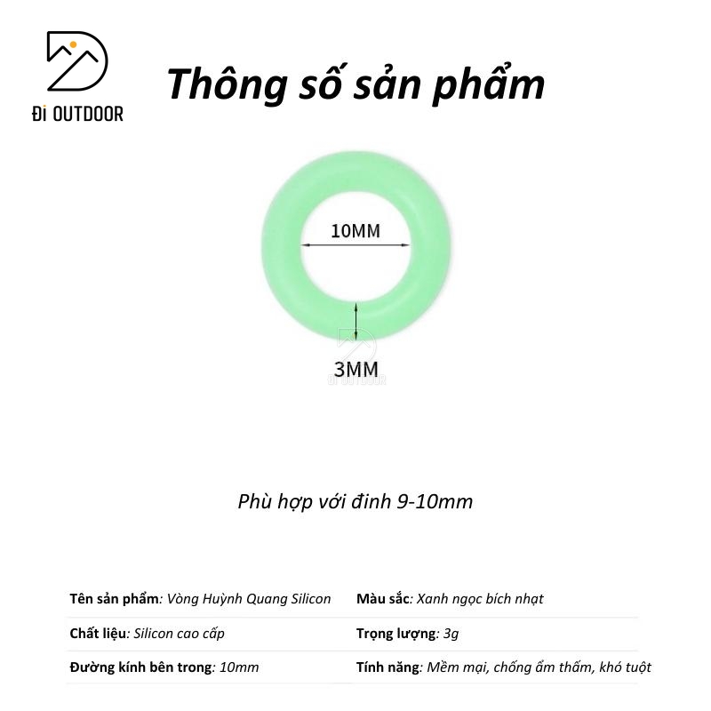 Vòng huỳnh quang silicon cho cọc cắm đất lều trại