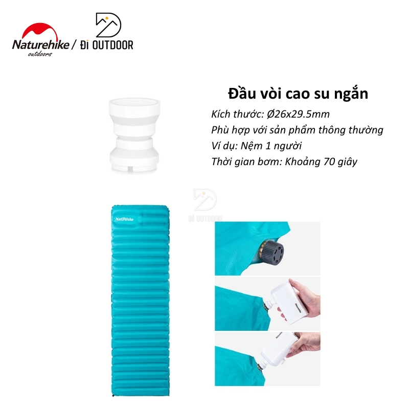 Bơm hơi mini đa năng 3 trong 1 naturehike nh18q001-a Bơm hơi mini đa năng 3 trong 1 naturehike nh18q001-a
