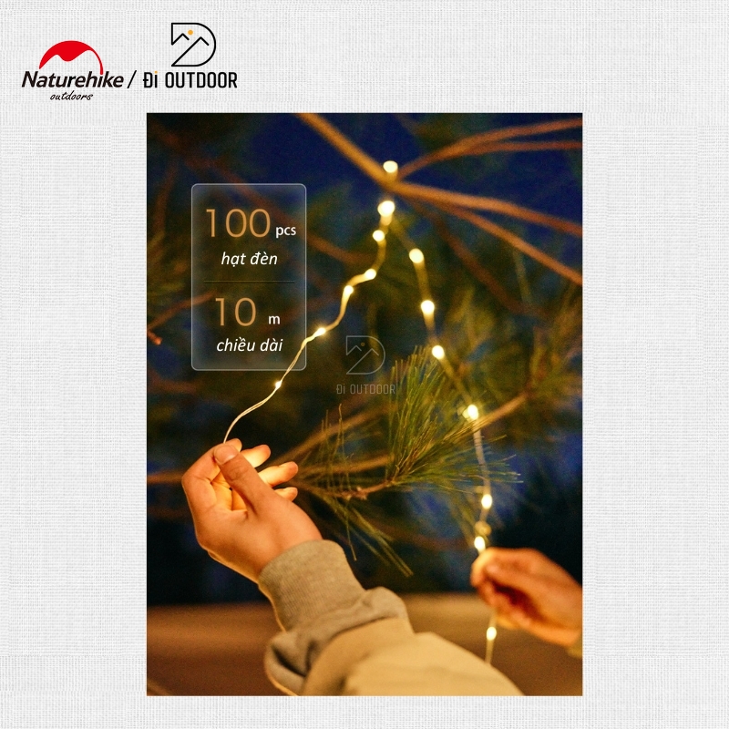 Dây đèn đom đóm trang trí dã ngoại naturehike cnh22dq019 Dây đèn đom đóm trang trí dã ngoại naturehike cnh22dq019