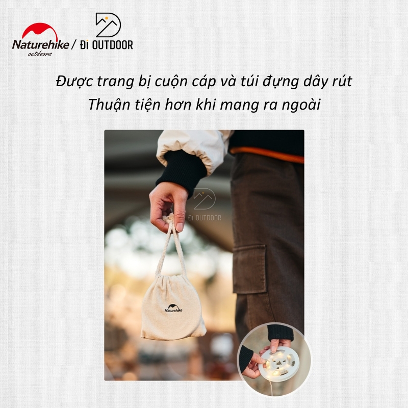 Dây đèn đom đóm trang trí dã ngoại naturehike cnh22dq019 Dây đèn đom đóm trang trí dã ngoại naturehike cnh22dq019