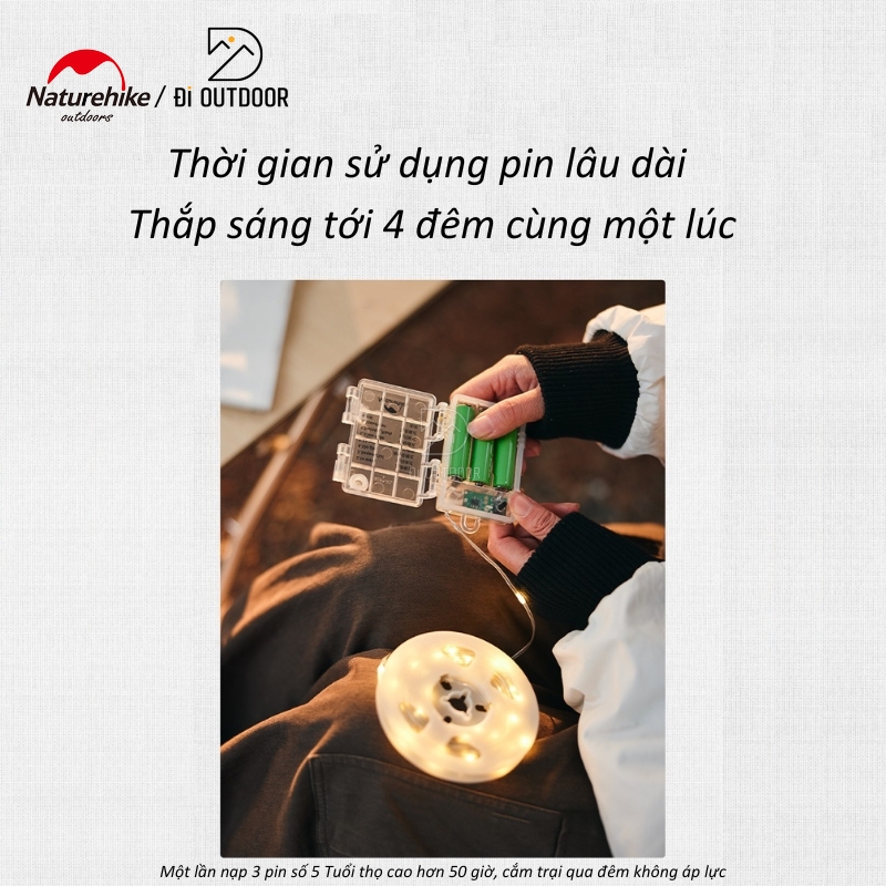 Dây đèn đom đóm trang trí dã ngoại naturehike cnh22dq019 Dây đèn đom đóm trang trí dã ngoại naturehike cnh22dq019