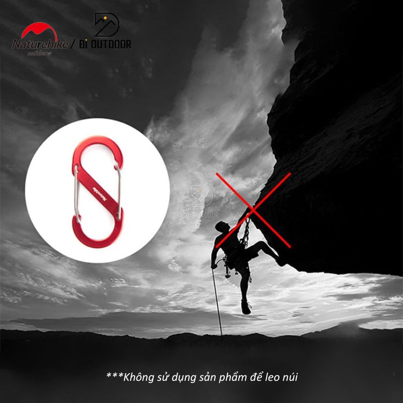 Móc khóa nhôm chữ s naturehike nh20gs004