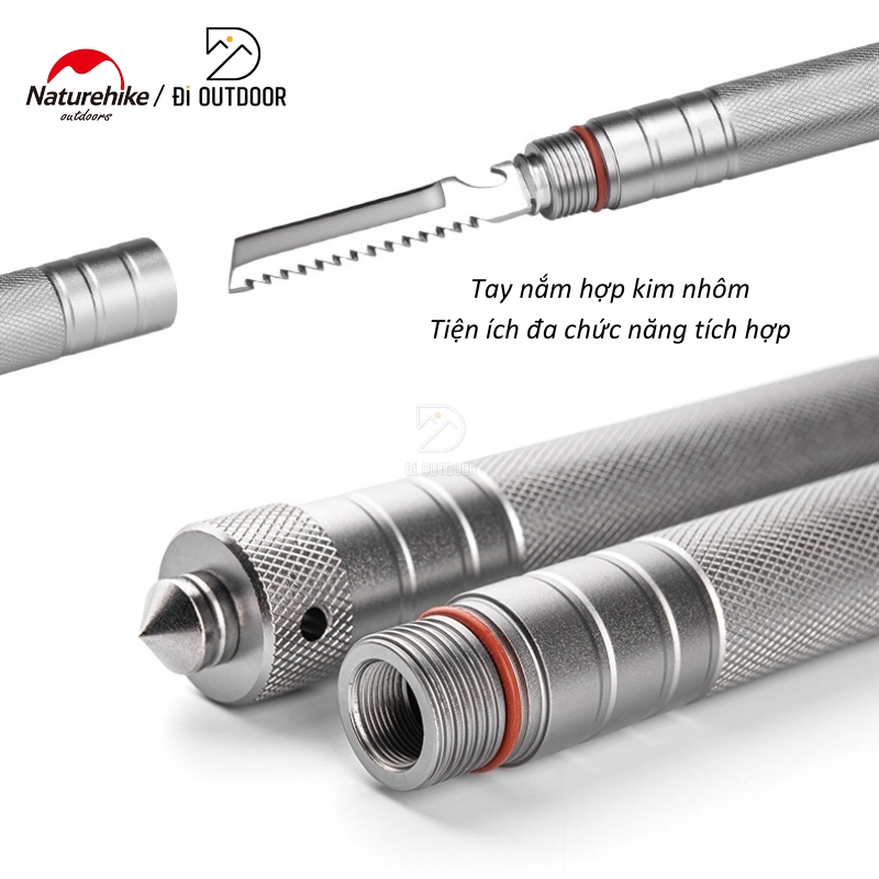 Xẻng đa năng gấp gọn thép không gỉ naturehike nh20gj002
