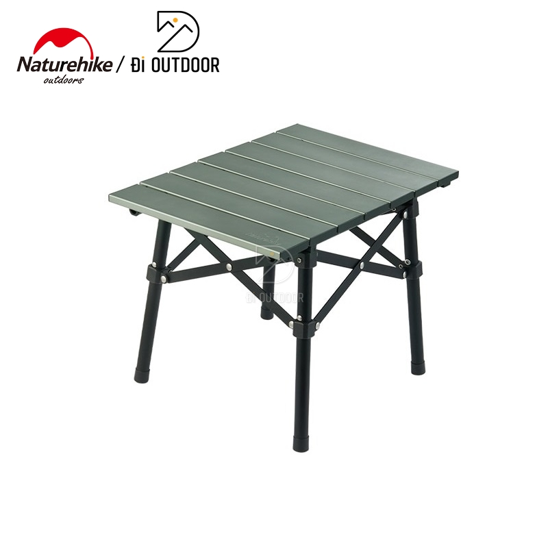 Bàn nhôm mini xếp gọn naturehike cnh22ju050 màu xanh rêu
