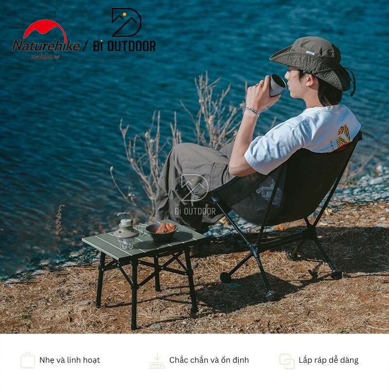 Bàn nhôm mini gấp gọn dã ngoại naturehike cnh22ju050