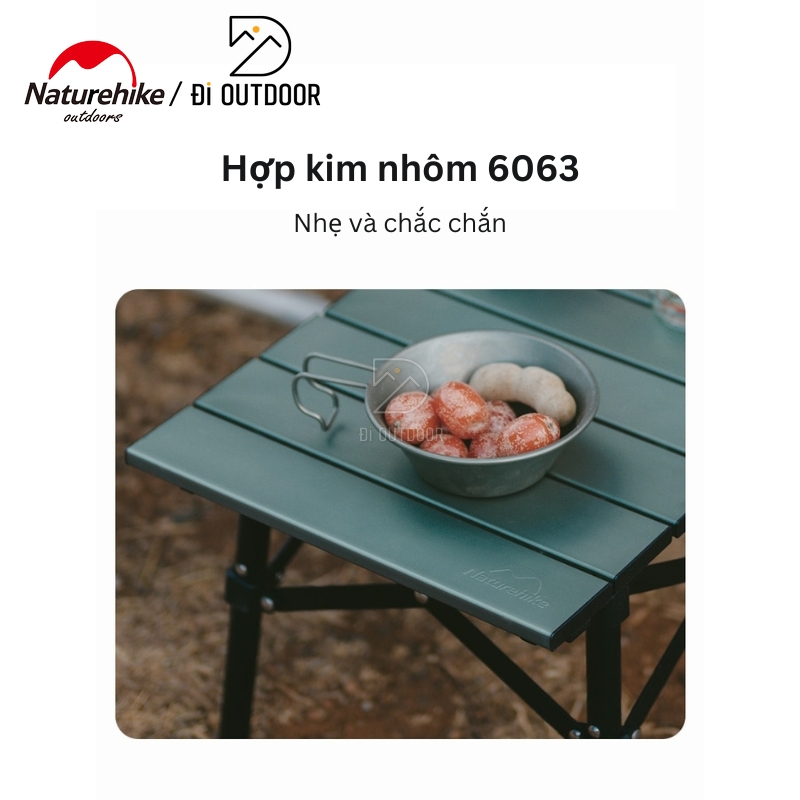 Bàn nhôm mini gấp gọn dã ngoại naturehike cnh22ju050