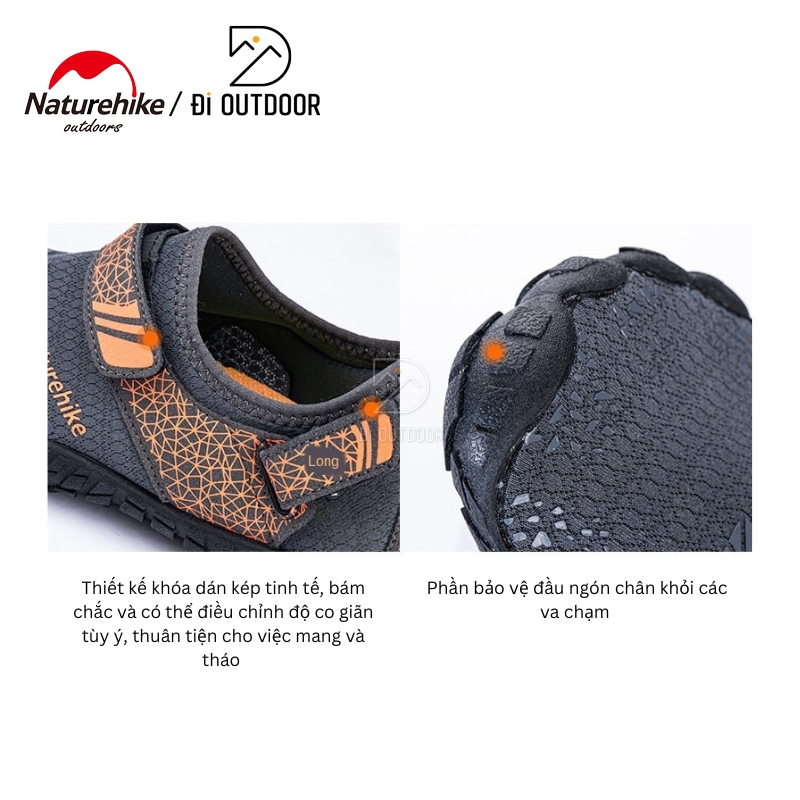 Giày lội suối thoát nước trekking naturehike nh20fs022