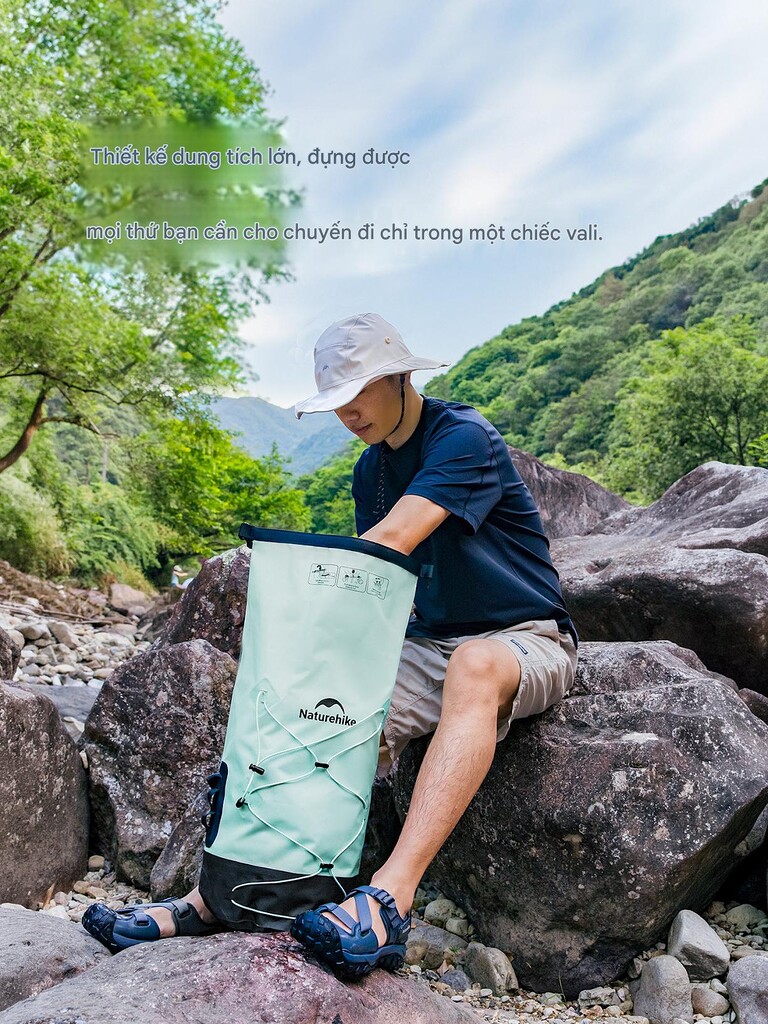 Balo chống nước đi phượt tpu naturehike nh21fsb04