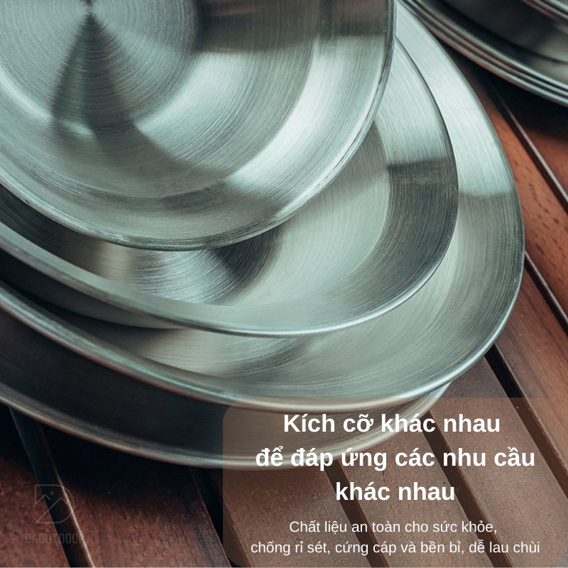 Bộ bát chén đĩa thép không gỉ - bộ đồ ăn dã ngoại Bộ bát chén đĩa thép không gỉ - bộ đồ ăn dã ngoại