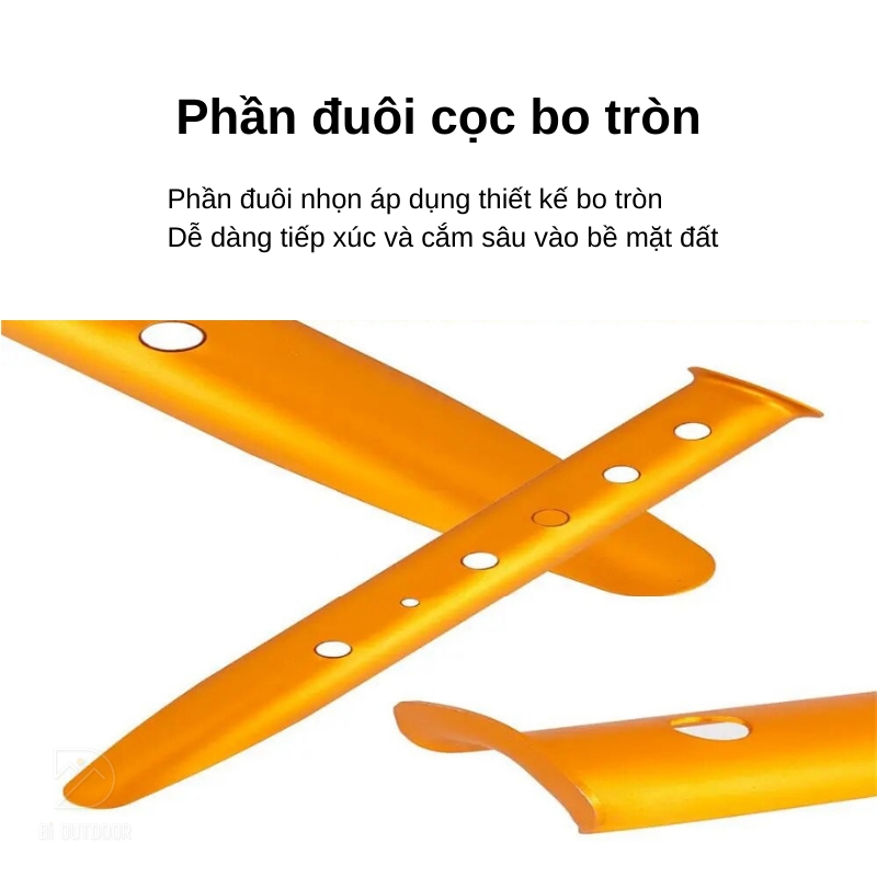 Cọc lều cắm cát - cọc dựng lều trại cho đất mềm