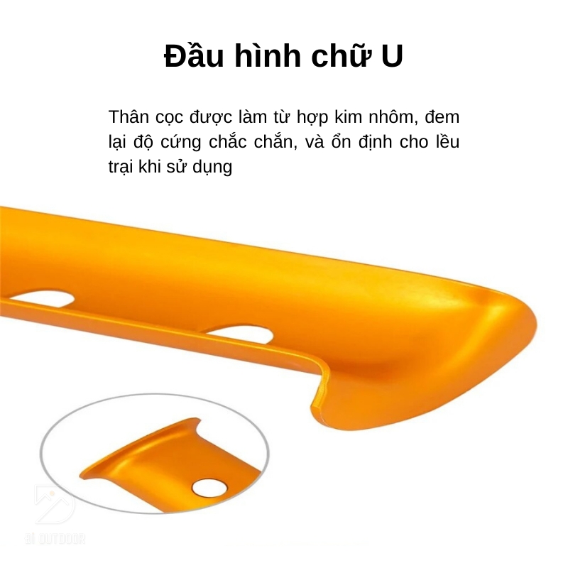 Cọc lều cắm cát - cọc dựng lều trại cho đất mềm