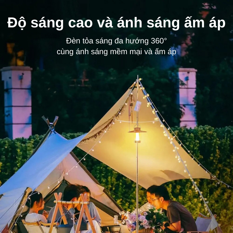 Đèn cắm trại - đèn led dã ngoại siêu sáng chống nước