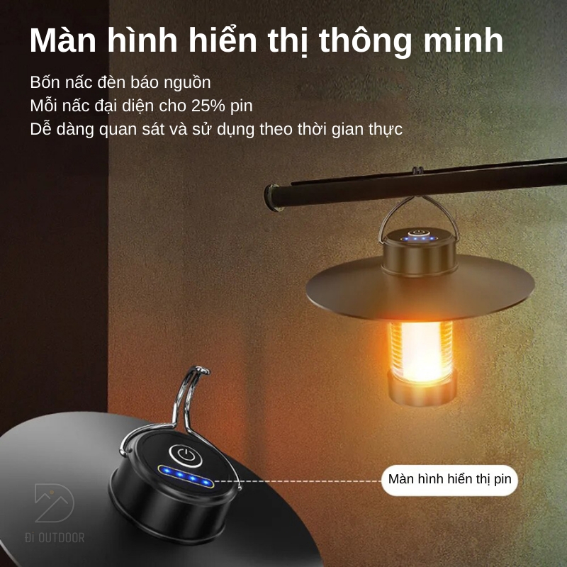 Đèn cắm trại - đèn led dã ngoại siêu sáng chống nước