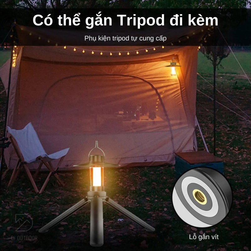 Đèn cắm trại - đèn led dã ngoại siêu sáng chống nước
