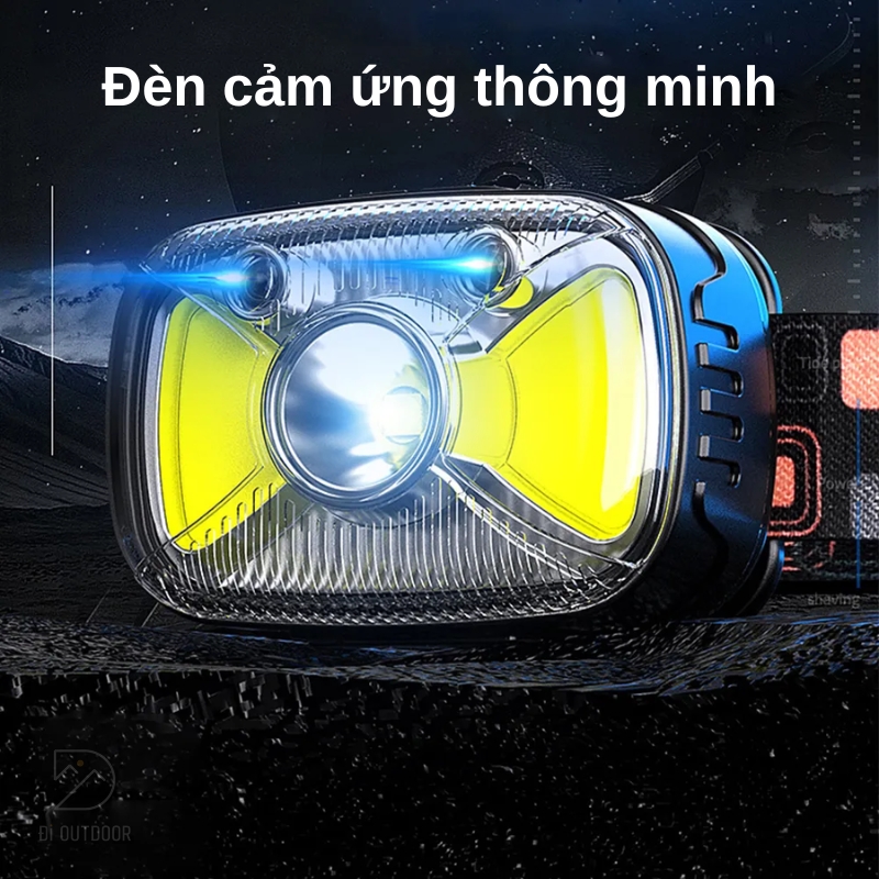 Đèn đeo đầu đa năng siêu sáng - chống nước, cảm ứng Đèn đeo đầu cảm ứng
