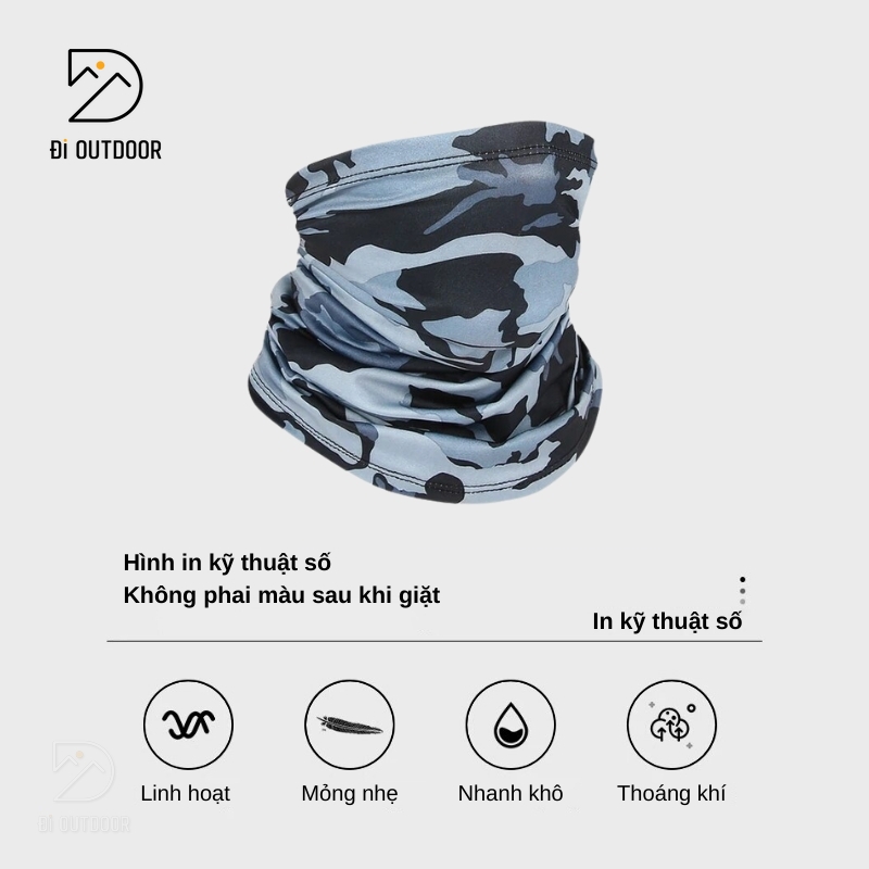 Khăn đa năng thun lạnh - khăn ống chống nắng uv Khăn đa năng chống nắng