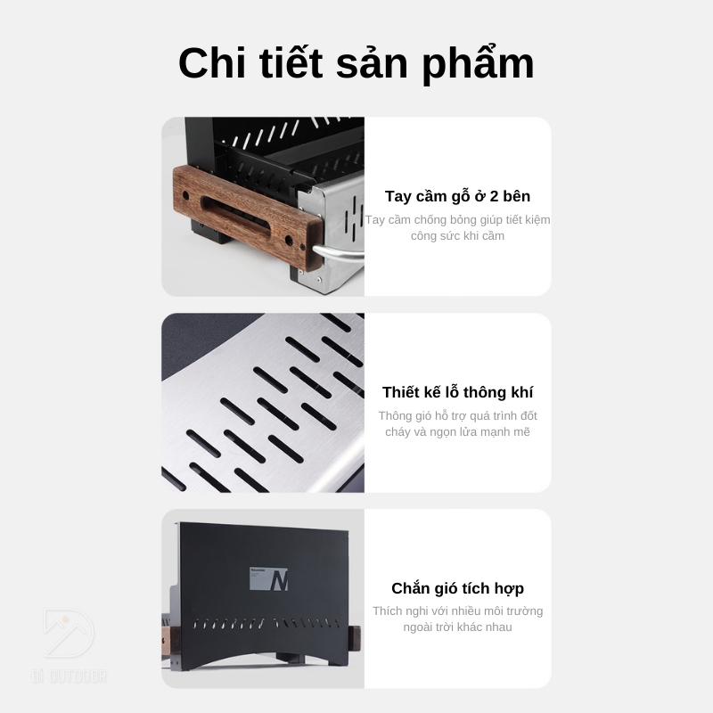 Bếp nướng dã ngoại xếp gọn naturehike cnk2300cj010 Bếp nướng dã ngoại xếp gọn naturehike cnk2300cj010