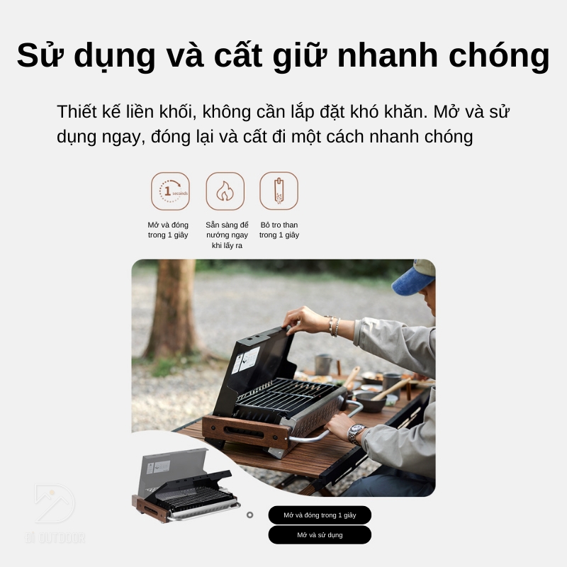 Bếp nướng dã ngoại xếp gọn naturehike cnk2300cj010 Bếp nướng dã ngoại xếp gọn naturehike cnk2300cj010