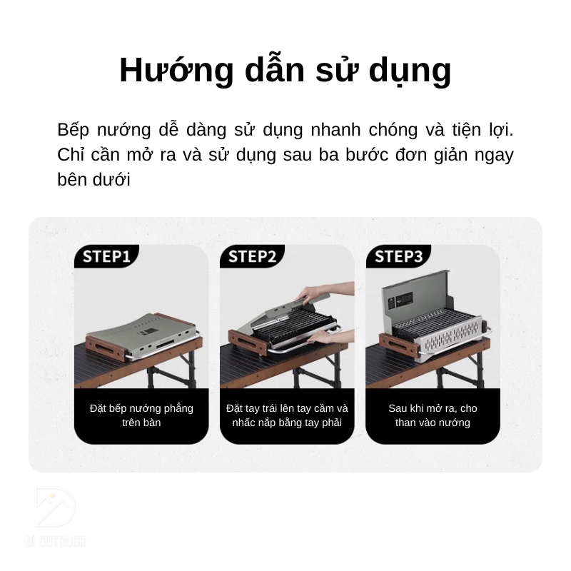 Bếp nướng dã ngoại xếp gọn naturehike cnk2300cj010 Bếp nướng dã ngoại xếp gọn naturehike cnk2300cj010