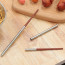 Đũa Xếp Gọn Thép Không Gỉ + Gỗ Wenge + Gấp Gọn - Ảnh 4