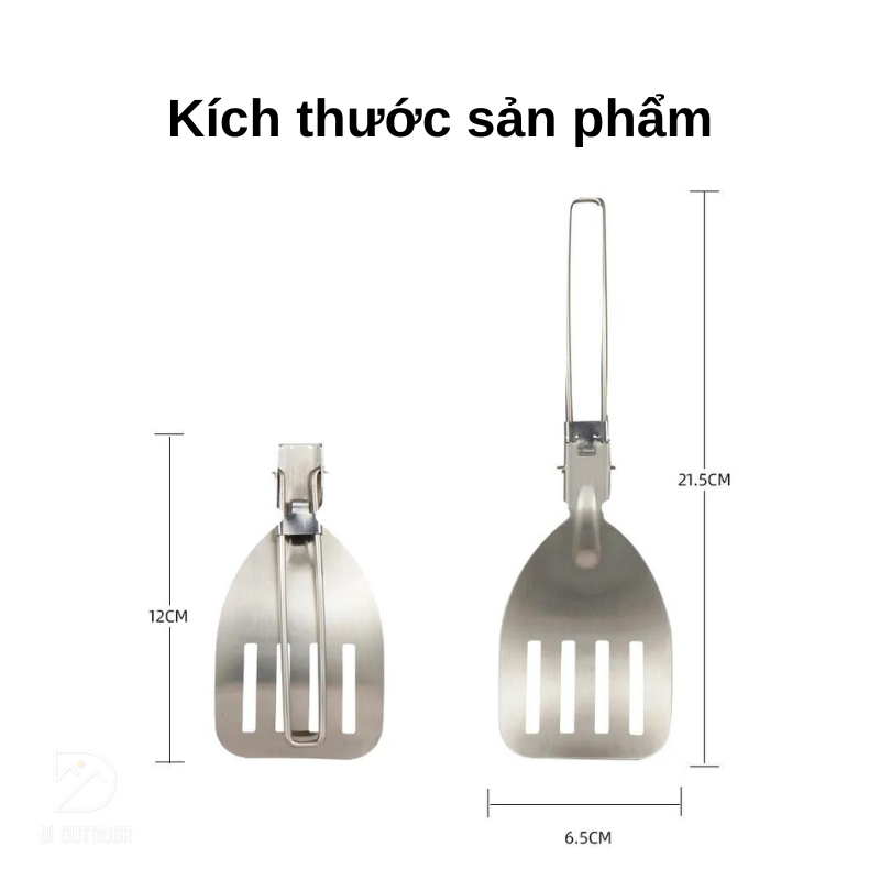 Xẻng nấu ăn dã ngoại gấp gọn - vá nấu ăn múc canh Xẻng nấu ăn dã ngoại gấp gọn - vá nấu ăn múc canh