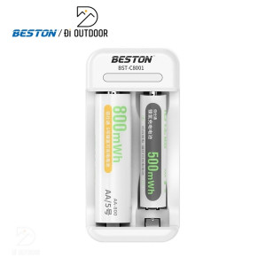 Sạc Pin AA & AAA Beston C8001 Ni-Mh 1.2V 2 Slot Smart LED