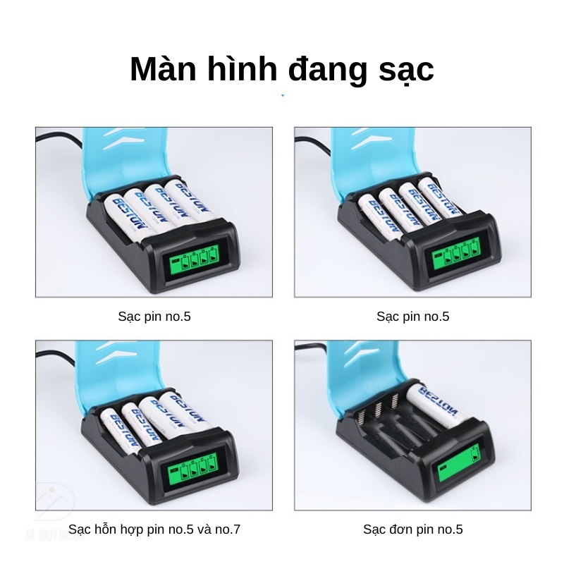 Sạc pin aa & aaa beston c9001 ni-mh 1. 2v 4 slot smart led Sạc pin aa & aaa beston c9001 ni-mh 1. 2v 4 slot smart led