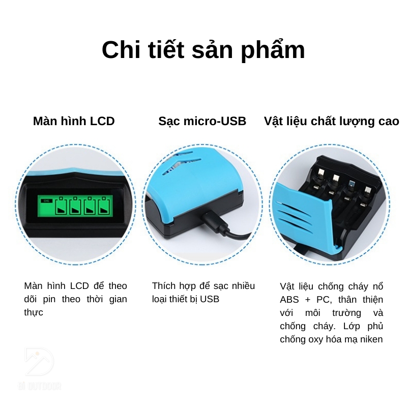 Sạc pin aa & aaa beston c9001 ni-mh 1. 2v 4 slot smart led Sạc pin aa & aaa beston c9001 ni-mh 1. 2v 4 slot smart led