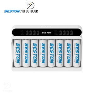 Sạc Pin AA & AAA Beston C9024L Ni-Mh 1.2V 8 Slot Smart LCD