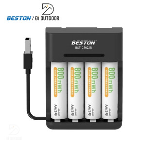 Sạc Pin AA & AAA Beston C8022B Ni-Mh 2.4V 4 Slot Smart LED