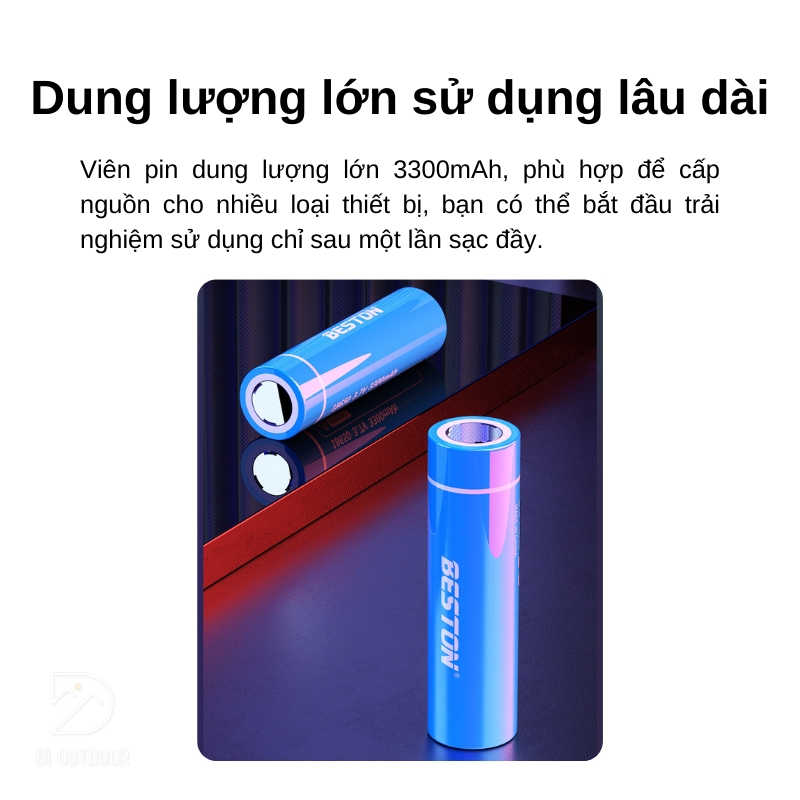 Pin sạc 18650 3300mah 3. 7v beston 65n-33 lithium li-on Pin sạc 18650 3300mah 3. 7v beston 65n-33 lithium li-on