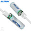 Pin Sạc AA Beston 2AC-60 Lithium 2200mWh 1.5V Type-C - Ảnh 2