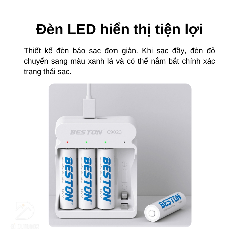 Sạc pin aa & aaa beston c9023 ni-mh 1. 2v 4 slot smart led Sạc pin aa & aaa beston c9023 ni-mh 1. 2v 4 slot smart led