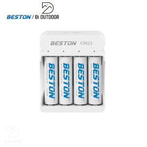 Sạc Pin AA & AAA Beston C9023 Ni-Mh 1.2V 4 Slot Smart LED