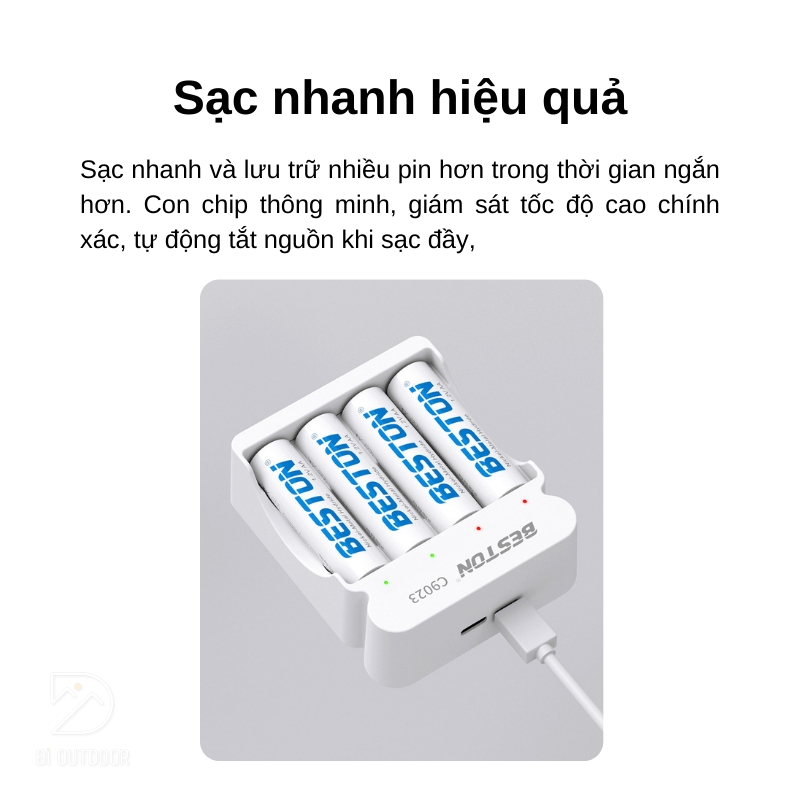 Sạc pin aa & aaa beston c9023 ni-mh 1. 2v 4 slot smart led Sạc pin aa & aaa beston c9023 ni-mh 1. 2v 4 slot smart led