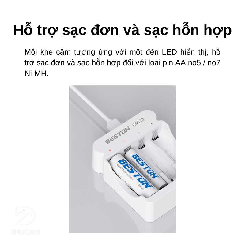 Sạc pin aa & aaa beston c9023 ni-mh 1. 2v 4 slot smart led Sạc pin aa & aaa beston c9023 ni-mh 1. 2v 4 slot smart led